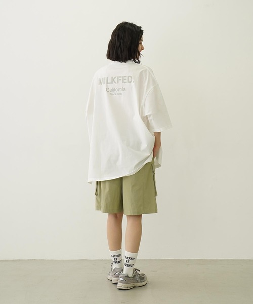 Ocean Pacific（オーシャンパシフィック）の「MILKFED. ×OP RASH GUARD POCKET TEE（ラッシュガード・レディース・ホワイト/ブラック/ネイビー・ONE SIZE）」の5枚目の写真