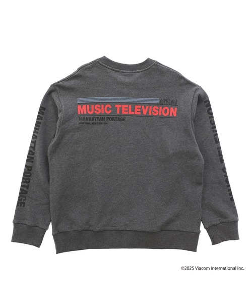 Manhattan Portage（マンハッタンポーテージ）の「Sweat Trainer MTV（Tシャツ/カットソー・メンズ・オートミール/ヘザーチャコール・SMALL/MEDIUM/LARGE/X-LARGE）」の4枚目の写真