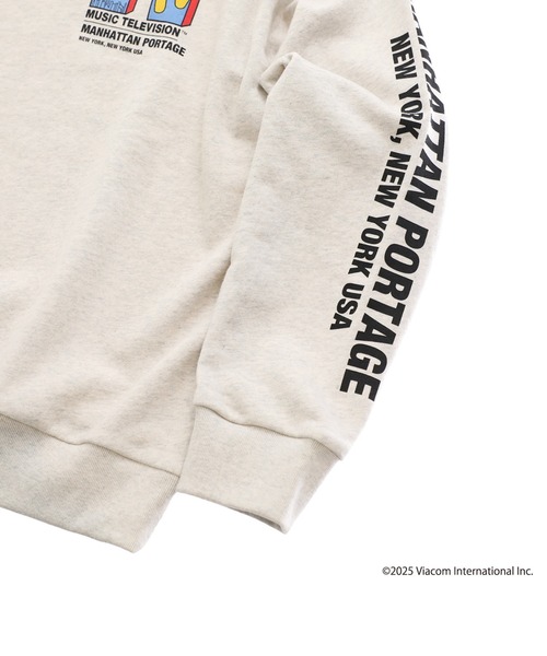 Manhattan Portage（マンハッタンポーテージ）の「Sweat Trainer MTV（Tシャツ/カットソー・メンズ・オートミール/ヘザーチャコール・SMALL/MEDIUM/LARGE/X-LARGE）」の6枚目の写真