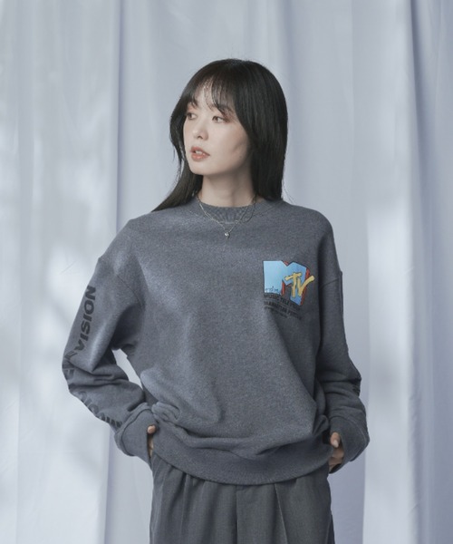 Manhattan Portage（マンハッタンポーテージ）の「Sweat Trainer MTV（Tシャツ/カットソー・メンズ・オートミール/ヘザーチャコール・SMALL/MEDIUM/LARGE/X-LARGE）」の13枚目の写真