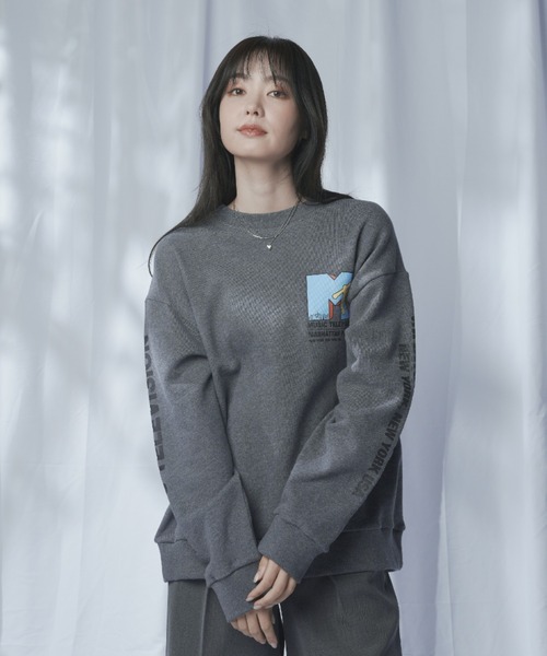 Manhattan Portage（マンハッタンポーテージ）の「Sweat Trainer MTV（Tシャツ/カットソー・メンズ・オートミール/ヘザーチャコール・SMALL/MEDIUM/LARGE/X-LARGE）」の16枚目の写真