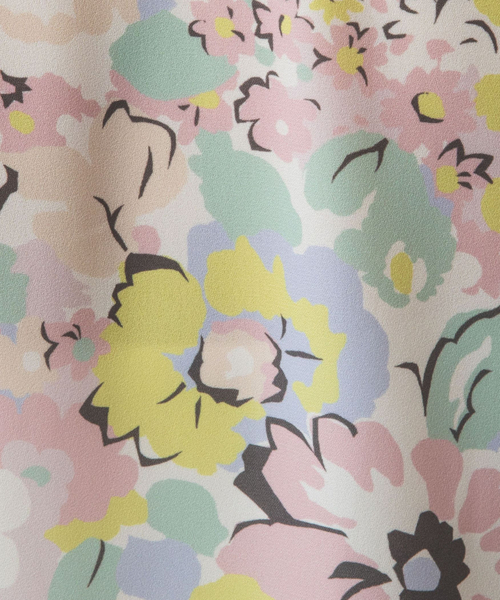 NARACAMICIE（ナラカミーチェ）の「【NARACAMICIE】花柄プリント長袖ボウタイブラウス（シャツ/ブラウス・レディース・ピンク/ブルー・S/L/XL/XXL/M）」の18枚目の写真