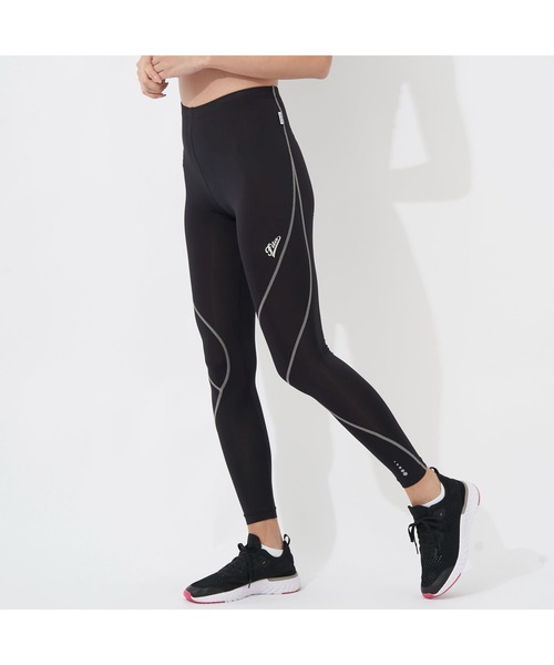 FILA（フィラ）の「Fila フィラ インナーパンツ ロング丈 DRY 吸水速乾 UVケア リフレクター機能付 スポーツインナー ボトムス（レギンス/スパッツ・レディース・マルチ/ブラック/ネイビー・L/M/S/LL）」の8枚目の写真