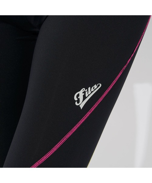 FILA（フィラ）の「Fila フィラ インナーパンツ ロング丈 DRY 吸水速乾 UVケア リフレクター機能付 スポーツインナー ボトムス（レギンス/スパッツ・レディース・マルチ/ブラック/ネイビー・L/M/S/LL）」の13枚目の写真