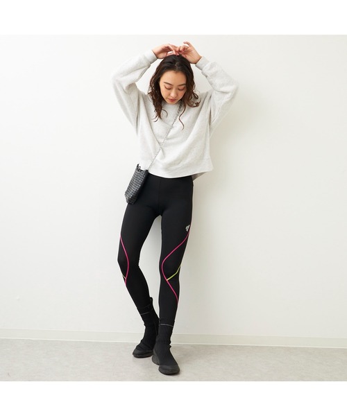 FILA（フィラ）の「Fila フィラ インナーパンツ ロング丈 DRY 吸水速乾 UVケア リフレクター機能付 スポーツインナー ボトムス（レギンス/スパッツ・レディース・マルチ/ブラック/ネイビー・L/M/S/LL）」の20枚目の写真