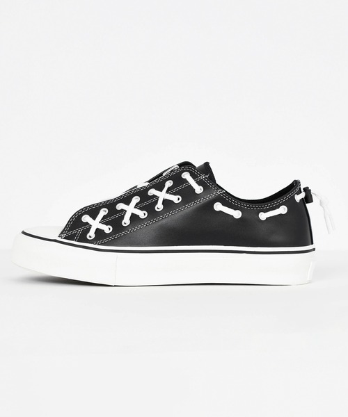 LAD MUSICIAN（ラッドミュージシャン）の「LEATHER SNEAKER（スニーカー・メンズ・ブラック/ブラック×ホワイト・42/44/46）」の4枚目の写真