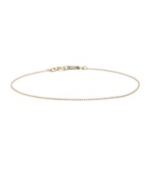 R18K ブレスレット あずきS 19cm/メンズ/レディース/ユニセックス/18金イエローゴールド
