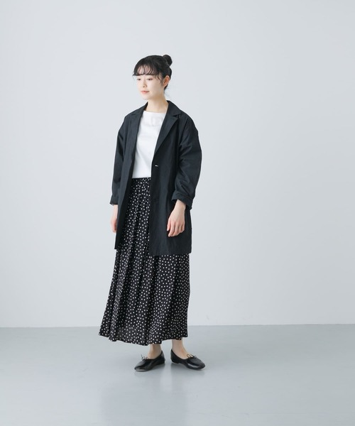 かぐれ（カグレ）の「『ユニセックス』コットンテーラードジャケット（その他アウター・レディース・ブラック/チャコールグレー/ベージュ・1/2）」の8枚目の写真