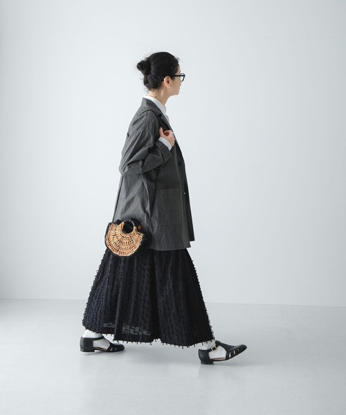 かぐれ（カグレ）の「『ユニセックス』コットンテーラードジャケット（その他アウター・レディース・ブラック/チャコールグレー/ベージュ・1/2）」の17枚目の写真