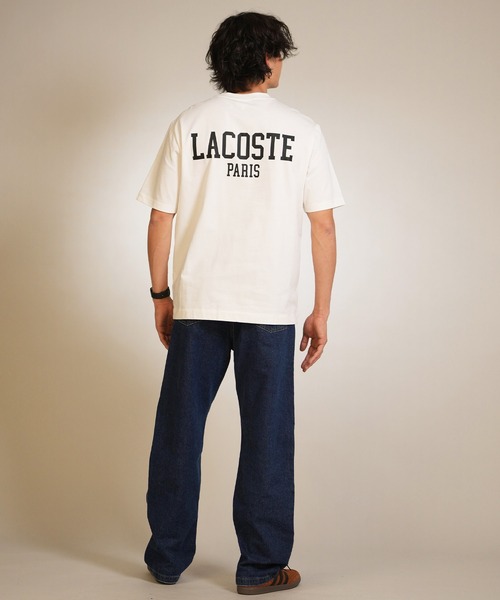 LACOSTE(ラコステ)の「LACOSTE/ラコステ 半袖 Tシャツ バックプリントベーシックTシャツ TH470599(Tシャツ/カットソー・メンズ・ホワイト/ブラック・S/M/L)」の7枚目の写真
