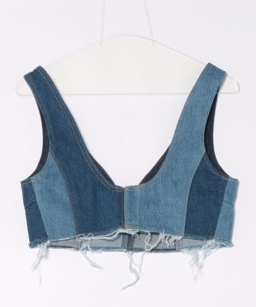MOUSSY（マウジー）の「【セットアップ対応】DENIM ビスチェ（ベスト・レディース・オフホワイト/ブルー・FREE）」の19枚目の写真