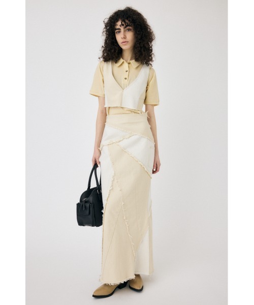 MOUSSY（マウジー）の「【セットアップ対応】DENIM ビスチェ（ベスト・レディース・オフホワイト/ブルー・FREE）」の14枚目の写真