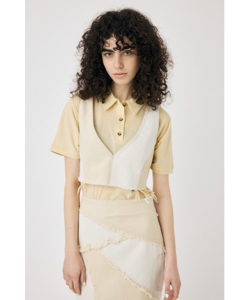 MOUSSY（マウジー）の「【セットアップ対応】DENIM ビスチェ（ベスト・レディース・オフホワイト/ブルー・FREE）」の17枚目の写真