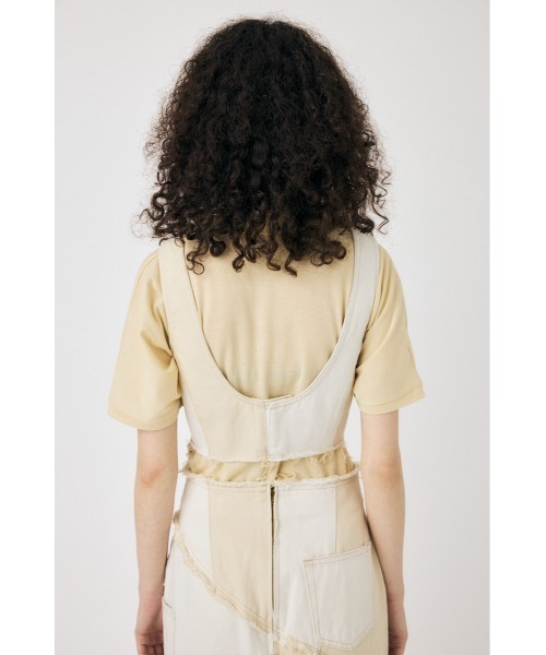 MOUSSY（マウジー）の「【セットアップ対応】DENIM ビスチェ（ベスト・レディース・オフホワイト/ブルー・FREE）」の4枚目の写真