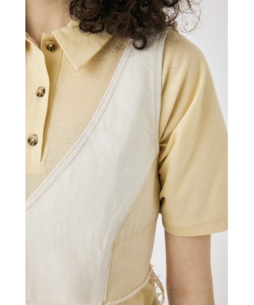 MOUSSY（マウジー）の「【セットアップ対応】DENIM ビスチェ（ベスト・レディース・オフホワイト/ブルー・FREE）」の5枚目の写真