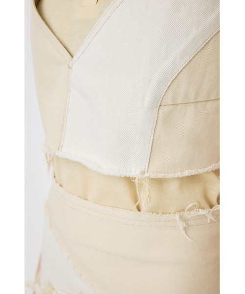 MOUSSY（マウジー）の「【セットアップ対応】DENIM ビスチェ（ベスト・レディース・オフホワイト/ブルー・FREE）」の8枚目の写真