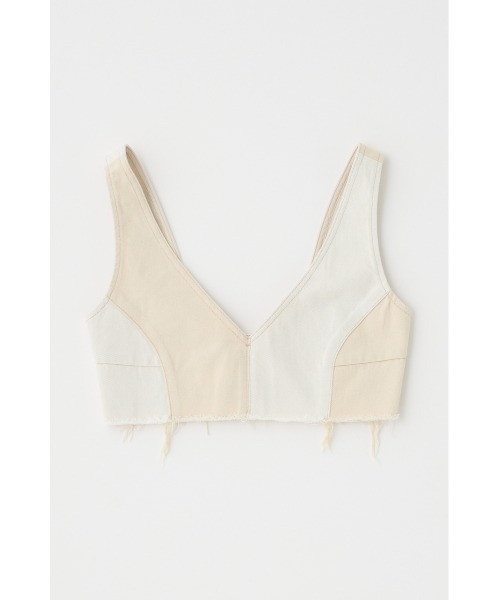 MOUSSY（マウジー）の「【セットアップ対応】DENIM ビスチェ（ベスト・レディース・オフホワイト/ブルー・FREE）」の9枚目の写真