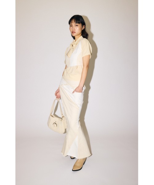 MOUSSY（マウジー）の「【セットアップ対応】DENIM ビスチェ（ベスト・レディース・オフホワイト/ブルー・FREE）」の10枚目の写真