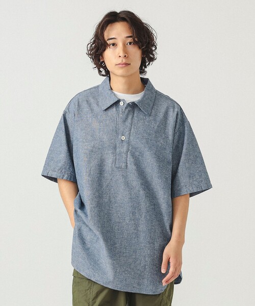 BEAMS(ビームス)の「ミリタリー プルオーバー シャツ(シャツ/ブラウス・メンズ・ネイビー/ブルー/ナチュラル・L/S/M/XL)」の1枚目の写真