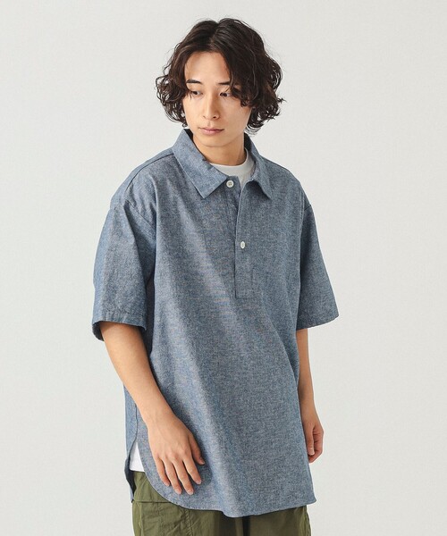 BEAMS(ビームス)の「ミリタリー プルオーバー シャツ(シャツ/ブラウス・メンズ・ネイビー/ブルー/ナチュラル・L/S/M/XL)」の12枚目の写真