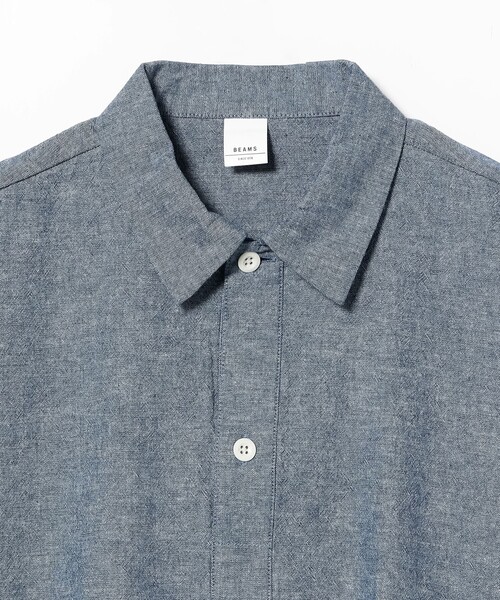 BEAMS(ビームス)の「ミリタリー プルオーバー シャツ(シャツ/ブラウス・メンズ・ネイビー/ブルー/ナチュラル・L/S/M/XL)」の14枚目の写真