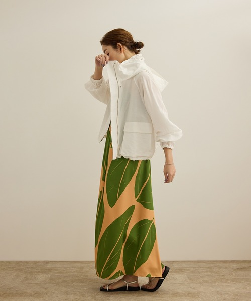 ROPE'（ロペ）の「【洗える】エクスペンド リーフキャミワンピース【DEVEAUX（デヴォー）】（ワンピース・レディース・ブルー/グリーン・FREE）」の12枚目の写真