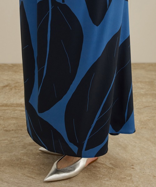 ROPE'（ロペ）の「【洗える】エクスペンド リーフキャミワンピース【DEVEAUX（デヴォー）】（ワンピース・レディース・ブルー/グリーン・FREE）」の19枚目の写真