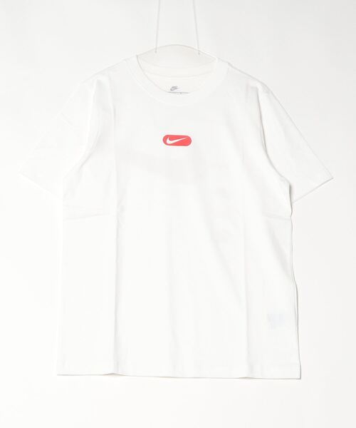 NIKE（ナイキ）の「ナイキ NIKE ナイキ NSW クラブ S/S Tシャツ OC スウッシュ（Tシャツ/カットソー・レディース・ブラック/ホワイト・M/L）」の2枚目の写真