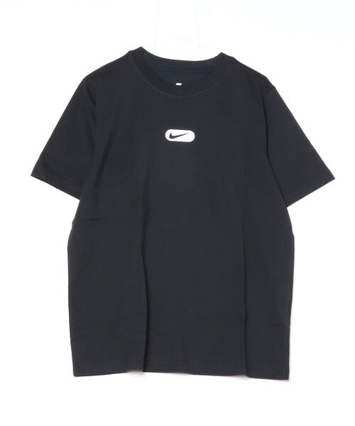 NIKE（ナイキ）の「ナイキ NIKE ナイキ NSW クラブ S/S Tシャツ OC スウッシュ（Tシャツ/カットソー・レディース・ブラック/ホワイト・M/L）」の3枚目の写真
