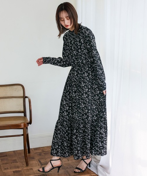 楽天市場】ワンピース レディース 半袖 夏 ロング丈 Aライン 黒