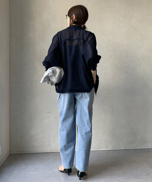 WEB限定】 メッシュドルマンシャツジャケット（テーラード