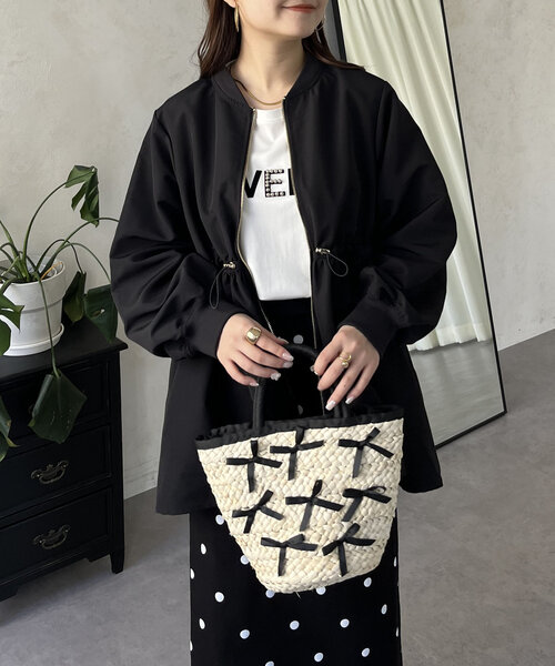 prose verse(プロズヴェール)の「バックテールドロストペプラムMA1(MA-1・レディース・ベージュ/カーキ/ブラック・LARGE/MEDIUM)」の21枚目の写真
