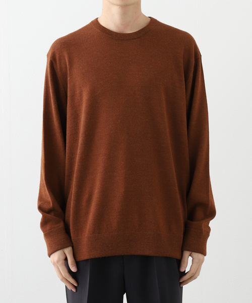 THE INOUE BROTHERS（ザイノウエブラザーズ）の「【THE INOUE BROTHERS 】 Crew Neck Sweater TIB24- AL1001M L（ニット/セーター・メンズ・キャメル・MEDIUM/LARGE）」の5枚目の写真