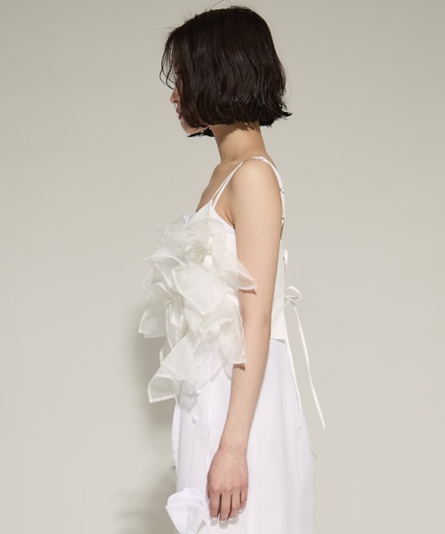 RIV NOBUHIKO(リブノブヒコ)の「【riv nobuhiko/リブノブヒコ】MICHE FRILL BUISTIER/フリルビスチェ(その他トップス・レディース・ホワイト/ベージュ・FREE)」の6枚目の写真