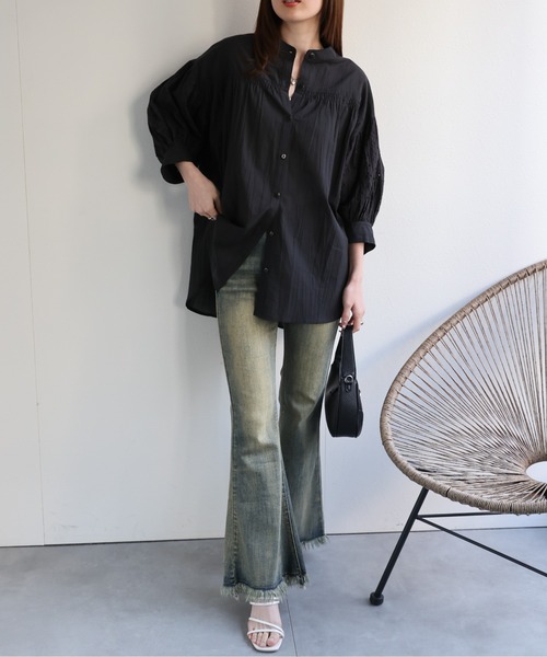 model：162cm 着用サイズ：F