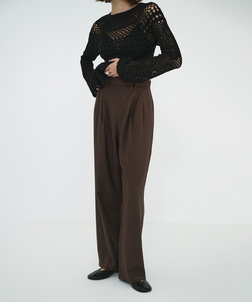 セール】SHEER STRAIGHT PANTS（その他パンツ）｜CLANE（クラネ