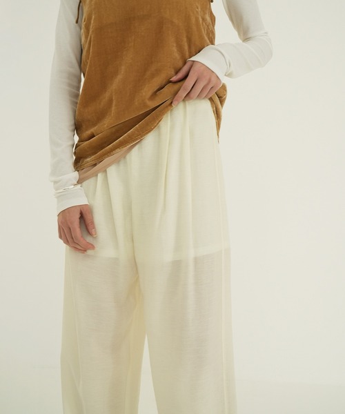STRAIGHT SHEER PANTS❤︎サイズ1 セール】SHEER STRAIGHT PANTS（その他パンツ）｜CLANE（クラネ