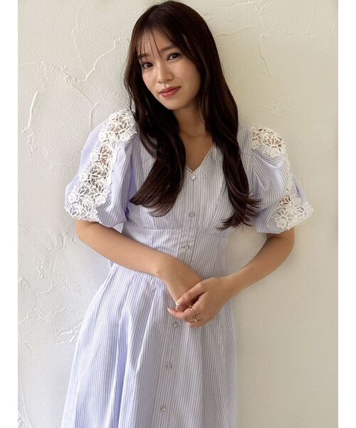 【美品✨】定価52,800円❤️グレースクラス✨サイズ36✨ドッキングワンピース ビックカラードッキングベアワンピース[品番：MKSW0059808