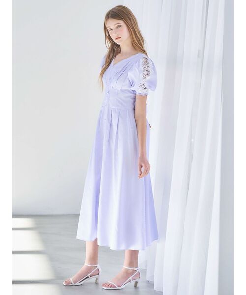 dazzlin（ダズリン）の「レースドッキングスリーブワンピース（ワンピース・レディース・オフホワイト/ブルー/その他1・SMALL/MEDIUM）」の14枚目の写真