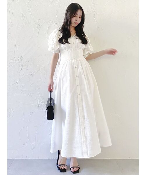 dazzlin（ダズリン）の「レースドッキングスリーブワンピース（ワンピース・レディース・オフホワイト/ブルー/その他1・SMALL/MEDIUM）」の18枚目の写真