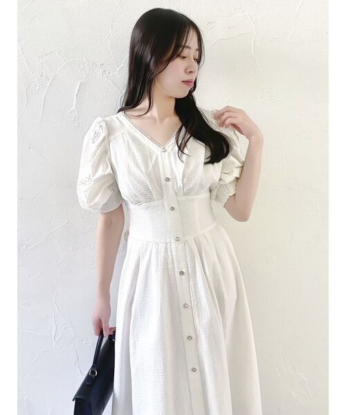 dazzlin エアリーレースブルゾン ワンピースセット dazzlin エアリーレースブルゾン ワンピースセット