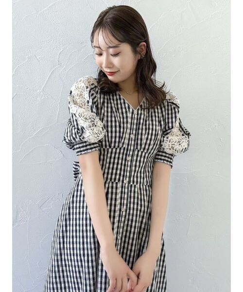 【美品✨】定価52,800円❤️グレースクラス✨サイズ36✨ドッキングワンピース ビックカラードッキングベアワンピース[品番：MKSW0059808