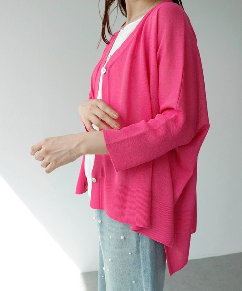 Cepica（セピカ）の「UVサラサラBOXシルエットカーディガン（カーディガン/ボレロ・レディース・レッド系その他/その他/ピンク/グリーン/ホワイト/ブルー/ブラック/ライム・フリー/FREE）」の19枚目の写真