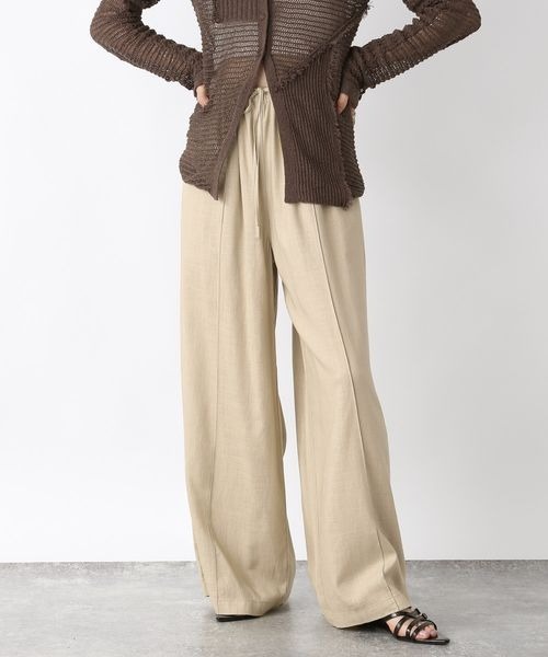 【パンです】ダニエラグレジス　リネン　パンツ　麻 DANIELA GREGIS / ダニエラグレジス | リネン ラップ ワイド