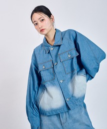 CIASU（シアス）の「ギザステッチウォッシュドデニムジャケット（デニムジャケット）」