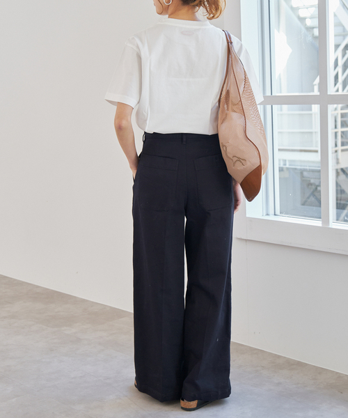 Spick & Span（スピックアンドスパン）の「《WEB限定追加》La Hutte / ラ ユット 60/2シルケット天竺Tee（Tシャツ/カットソー・レディース・ホワイト/ホワイト系その他・FREE）」の15枚目の写真