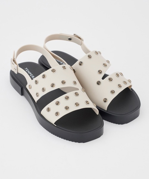 TEMPERATE（テンパレイト）の「TEMPERATE / テンパレイト EMELDA（サンダル・レディース・Black/アッシュ/クリア・36/38/40）」の8枚目の写真
