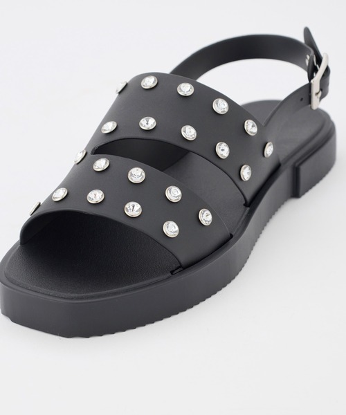 TEMPERATE（テンパレイト）の「TEMPERATE / テンパレイト EMELDA（サンダル・レディース・Black/アッシュ/クリア・36/38/40）」の12枚目の写真