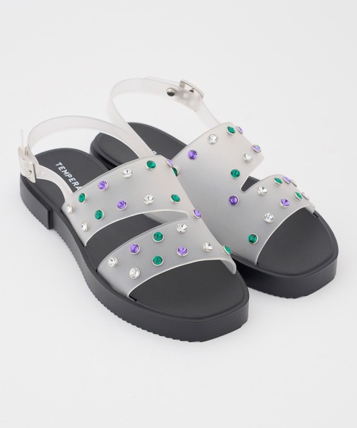 TEMPERATE（テンパレイト）の「TEMPERATE / テンパレイト EMELDA（サンダル・レディース・Black/アッシュ/クリア・36/38/40）」の13枚目の写真