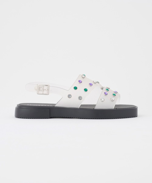 TEMPERATE（テンパレイト）の「TEMPERATE / テンパレイト EMELDA（サンダル・レディース・Black/アッシュ/クリア・36/38/40）」の14枚目の写真